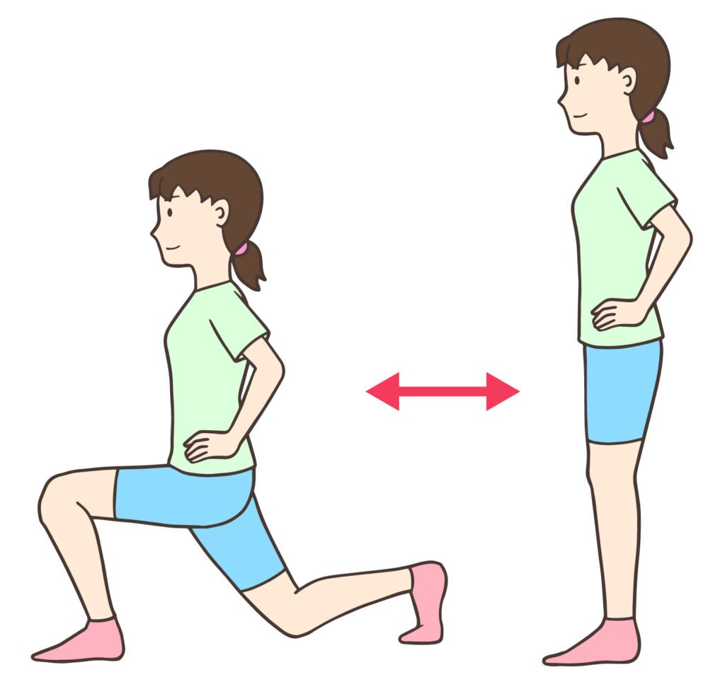 ランジのとトレーニングイラスト

