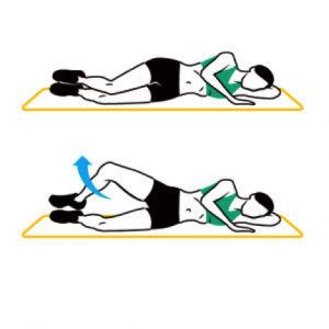 クラムシェルのトレーニングイラスト