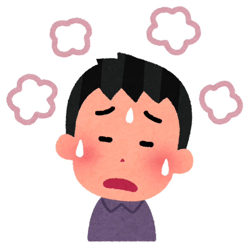 発熱があるイメージイラスト
